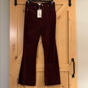 Chelsea & Violet Maroon Corduroy Pants- NWT